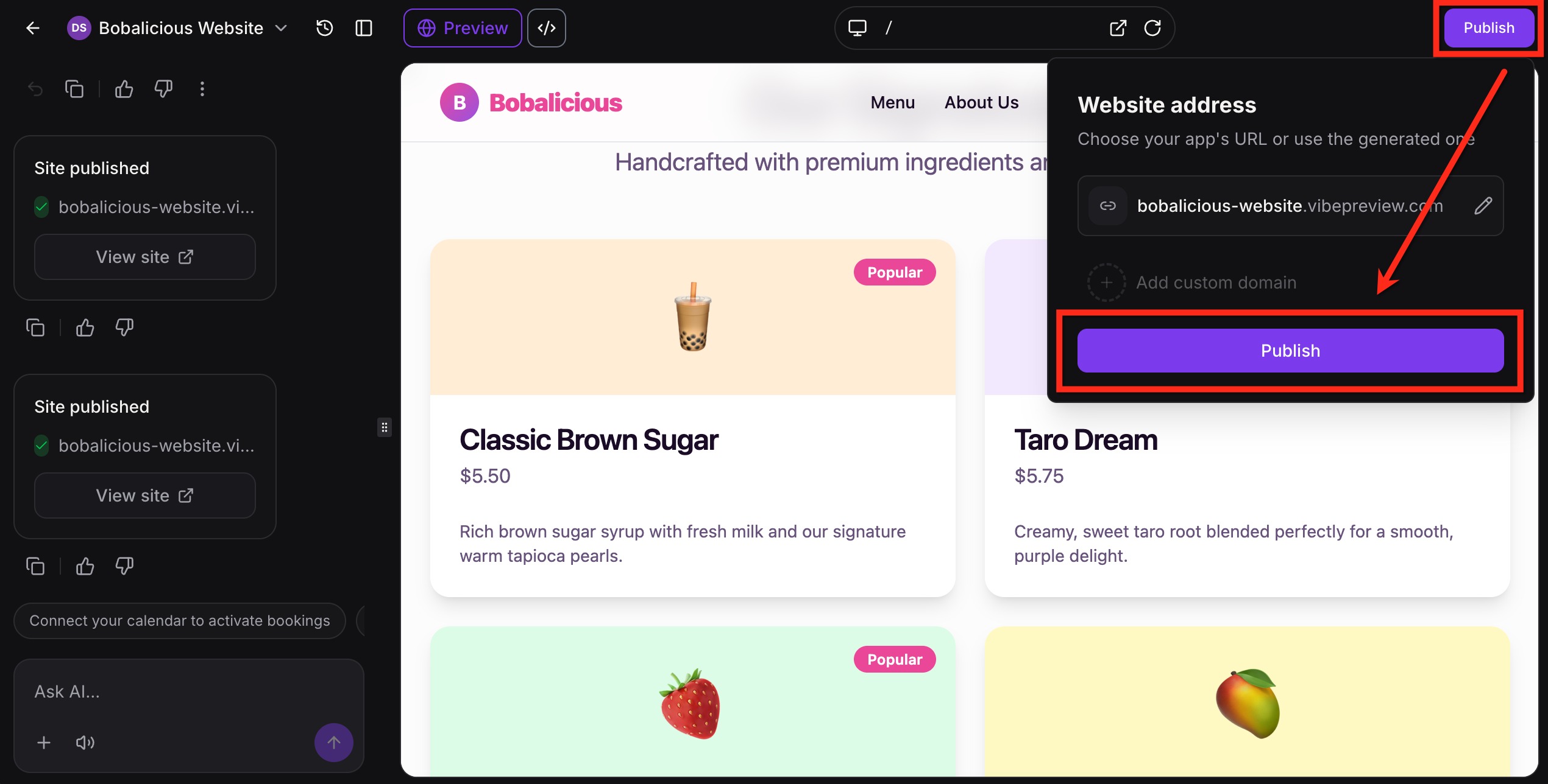 Application publishing workflow